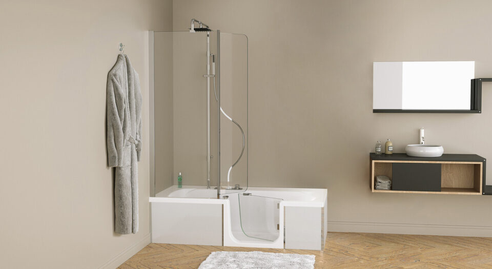 baignoire en douche